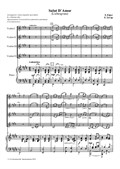 Salut D`Amor. Arranged for Violin Ensemble and Piano